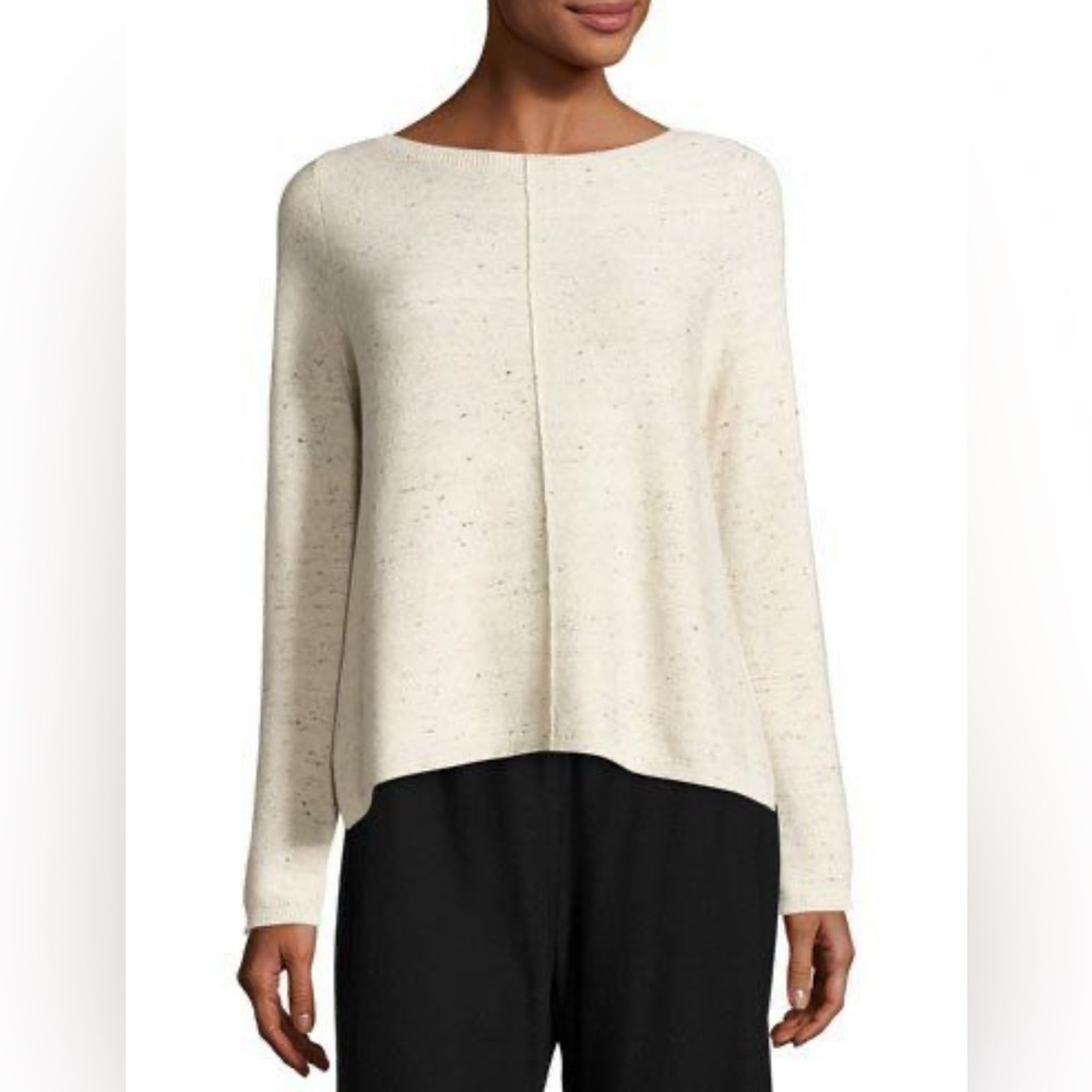 NWT Eileen Fisher Speckled Knit Sweater Medium